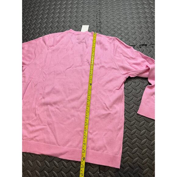 NWT J. Crew Red heart Teddie sweater Pink Raspberry Womens Size XL Valentines - Picture 7 of 7